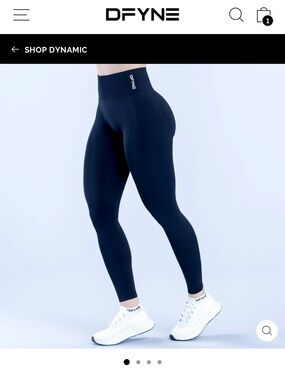 Dfyne Dynamic Midnight Black Leggings